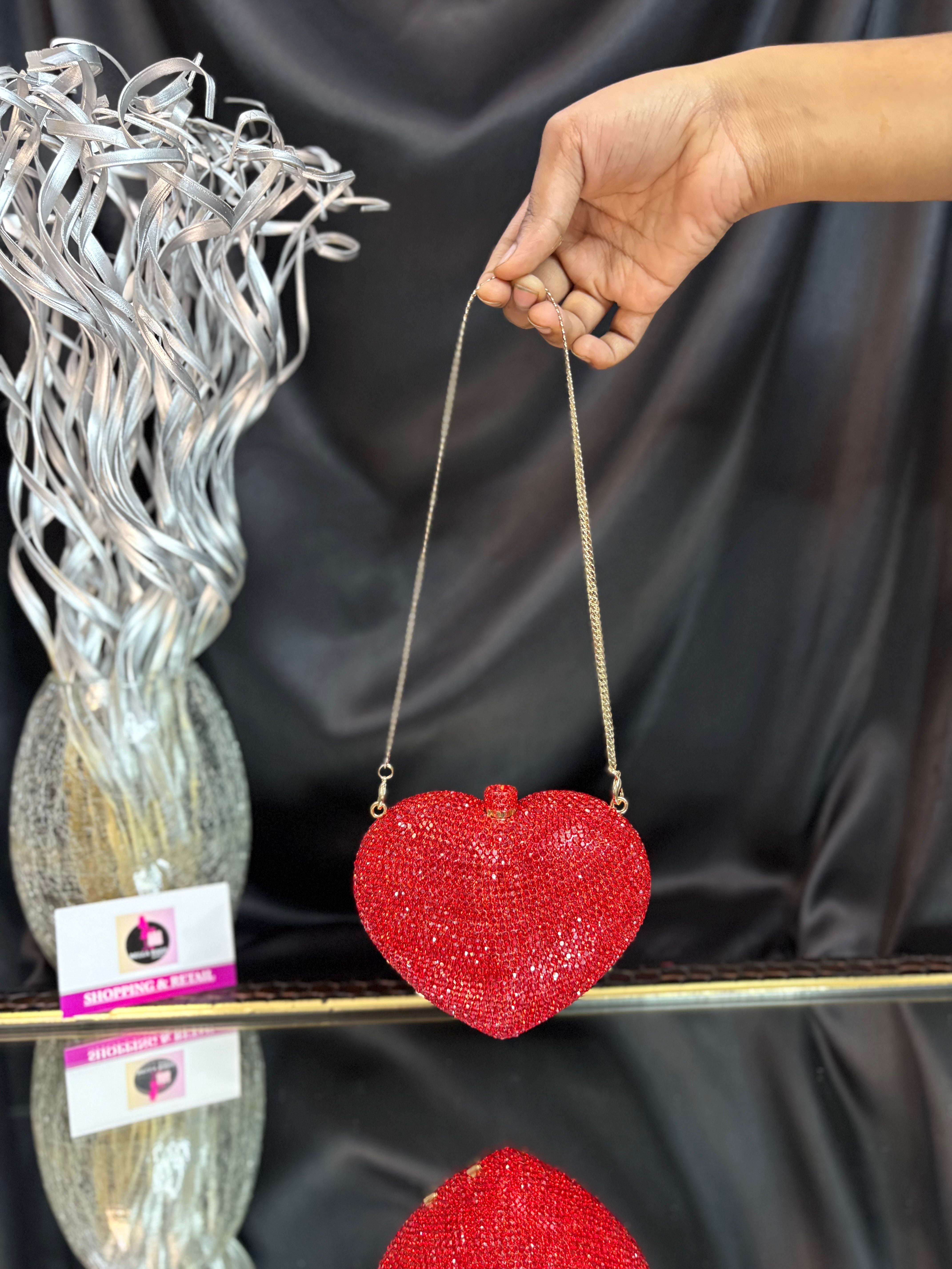 Heart Crystal Clutch