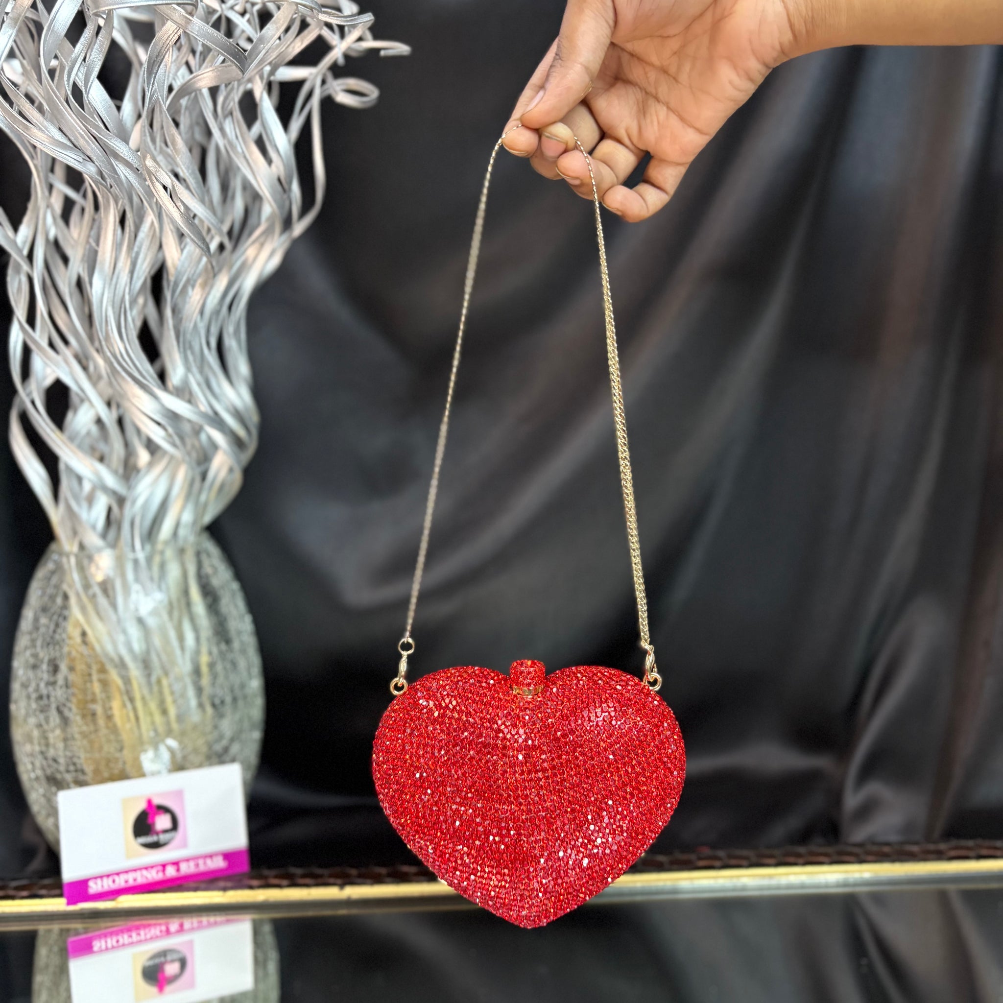 Heart Crystal Clutch
