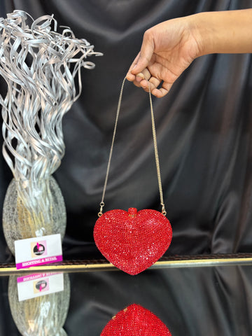 Heart Crystal Clutch