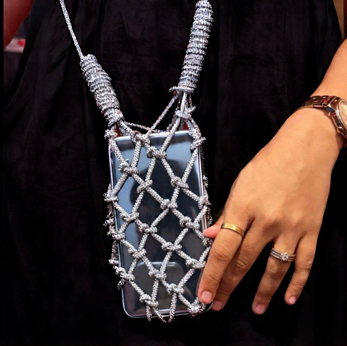 Rhinestone Crystal Mobile Sling