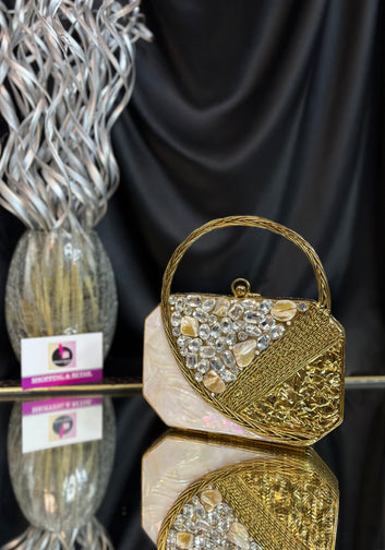 Taaj- Mother of Pearl Clutch