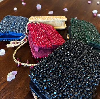 Crystal WaterDrop Flap Bag