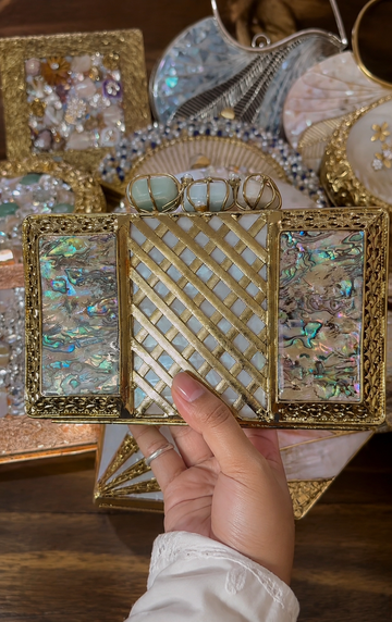 Pop - Mother of Pearl Clutch