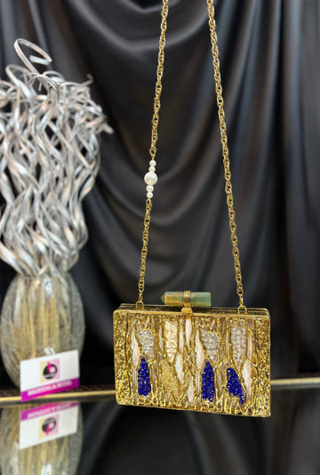 Paris- Mother of Pearl Clutch