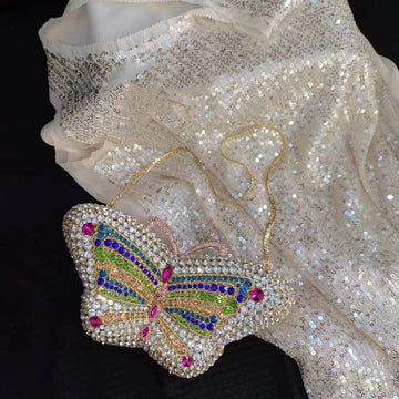 Butterfly Crystal Clutch