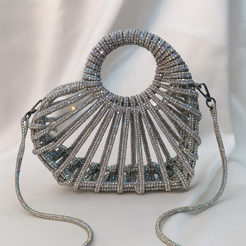 Heart Evening Rhinestone Clutch