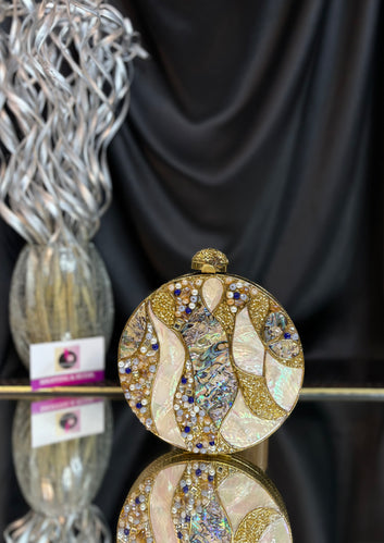 Dandelion- Mother of Pearl Clutch