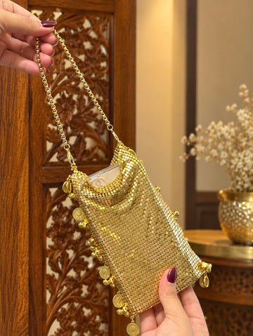 Mesh Coin Mobile Bag