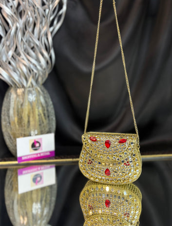 Hoor- Kundan Mini Clutch