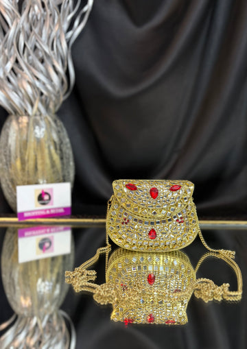 Hoor- Kundan Mini Clutch