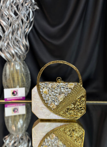 Taaj- Mother of Pearl Clutch