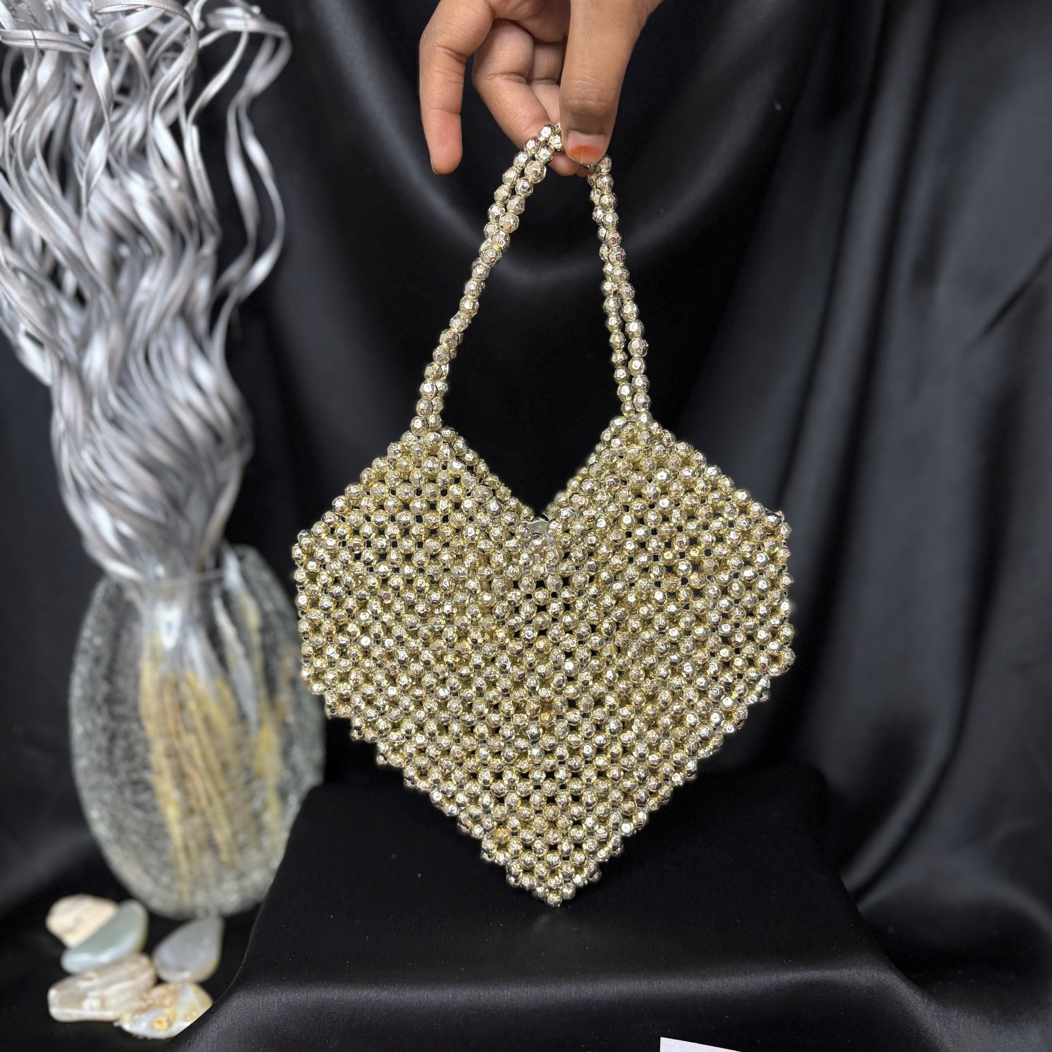 Heart Bead Bag
