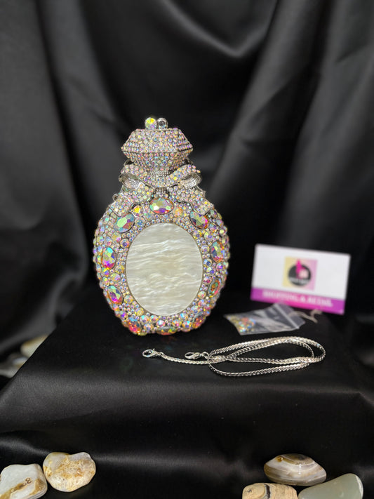 Ring Bow Crystal Clutch