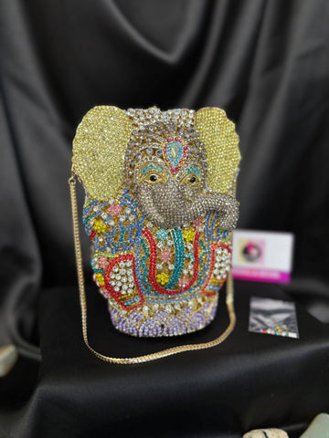 Ganesha Crystal Clutch