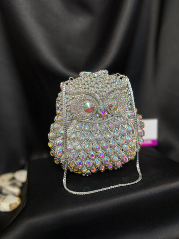 Owl Crystal Clutch
