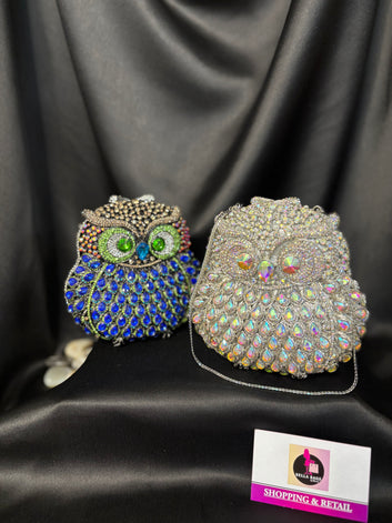 Owl Crystal Clutch