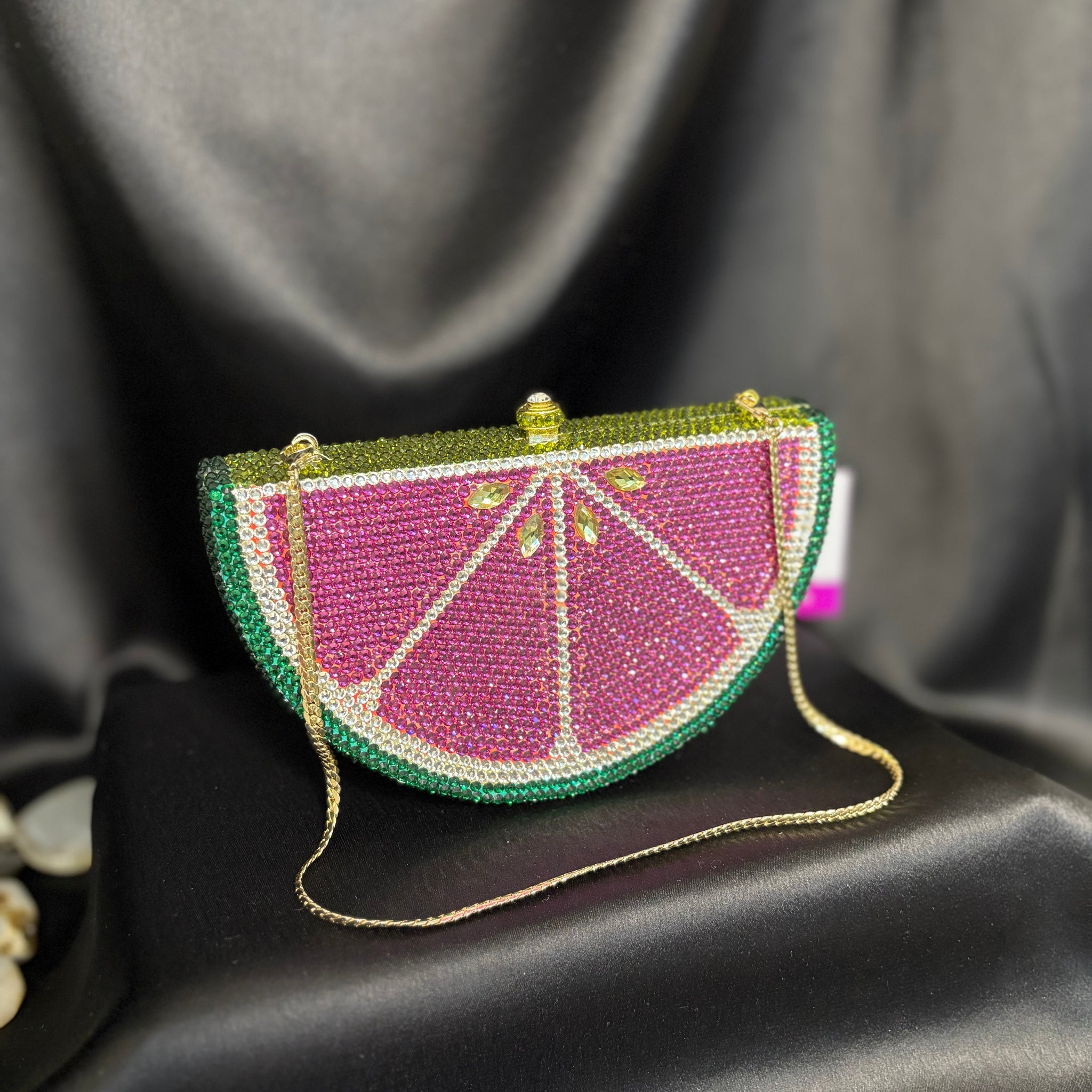Melon Premium Crystal Clutch