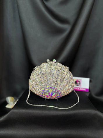 Shell Crystal Clutch