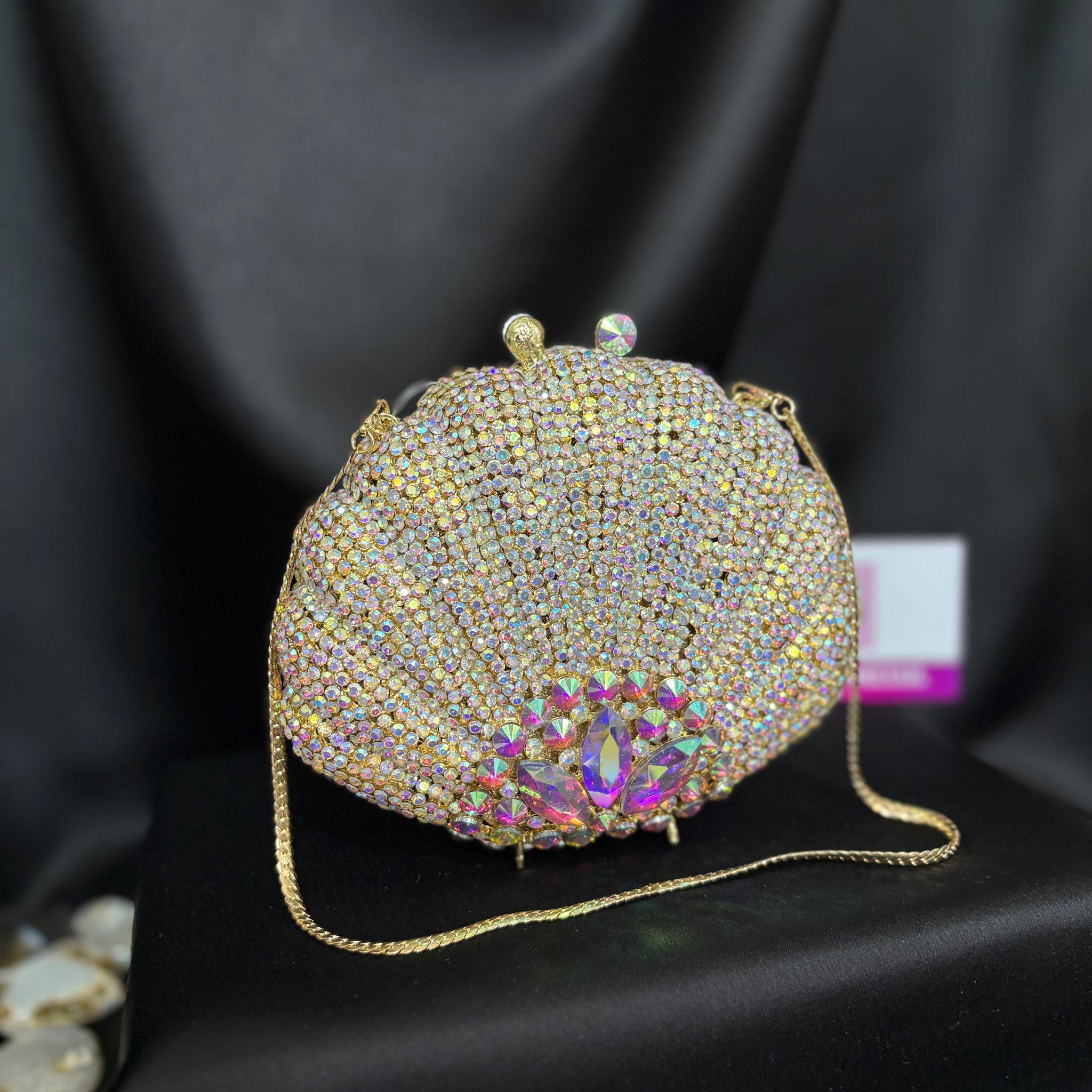 Shell Crystal Clutch