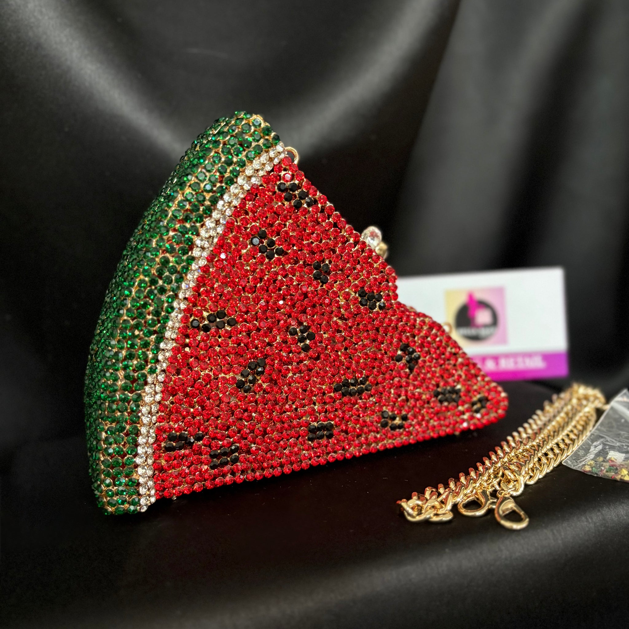 Watermelon Crystal Clutch