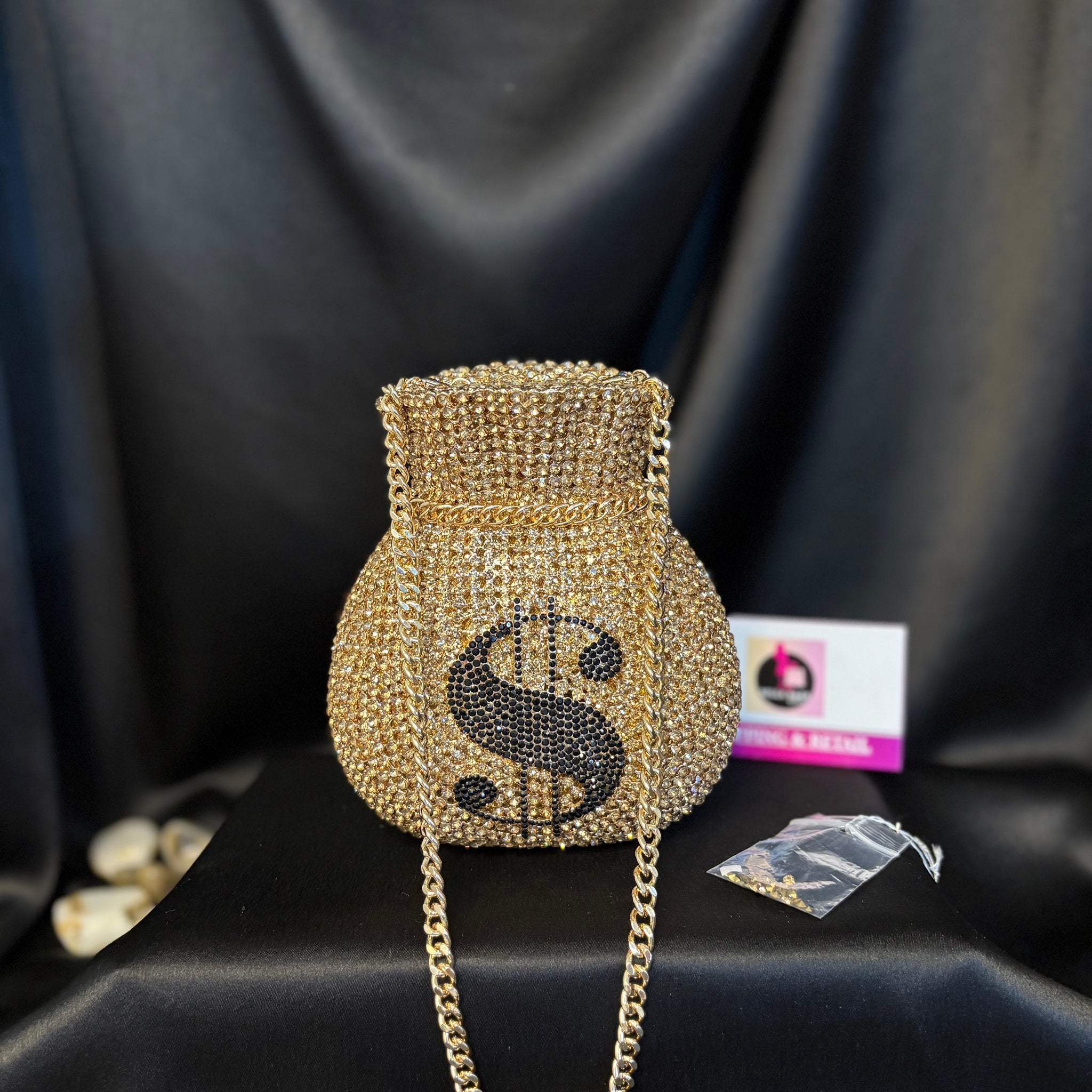 Dollar Crystal Clutch