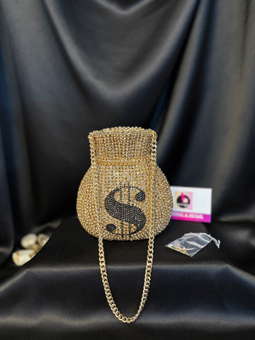 Dollar Crystal Clutch