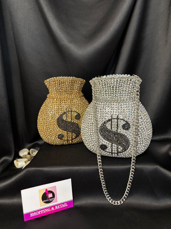 Dollar Crystal Clutch