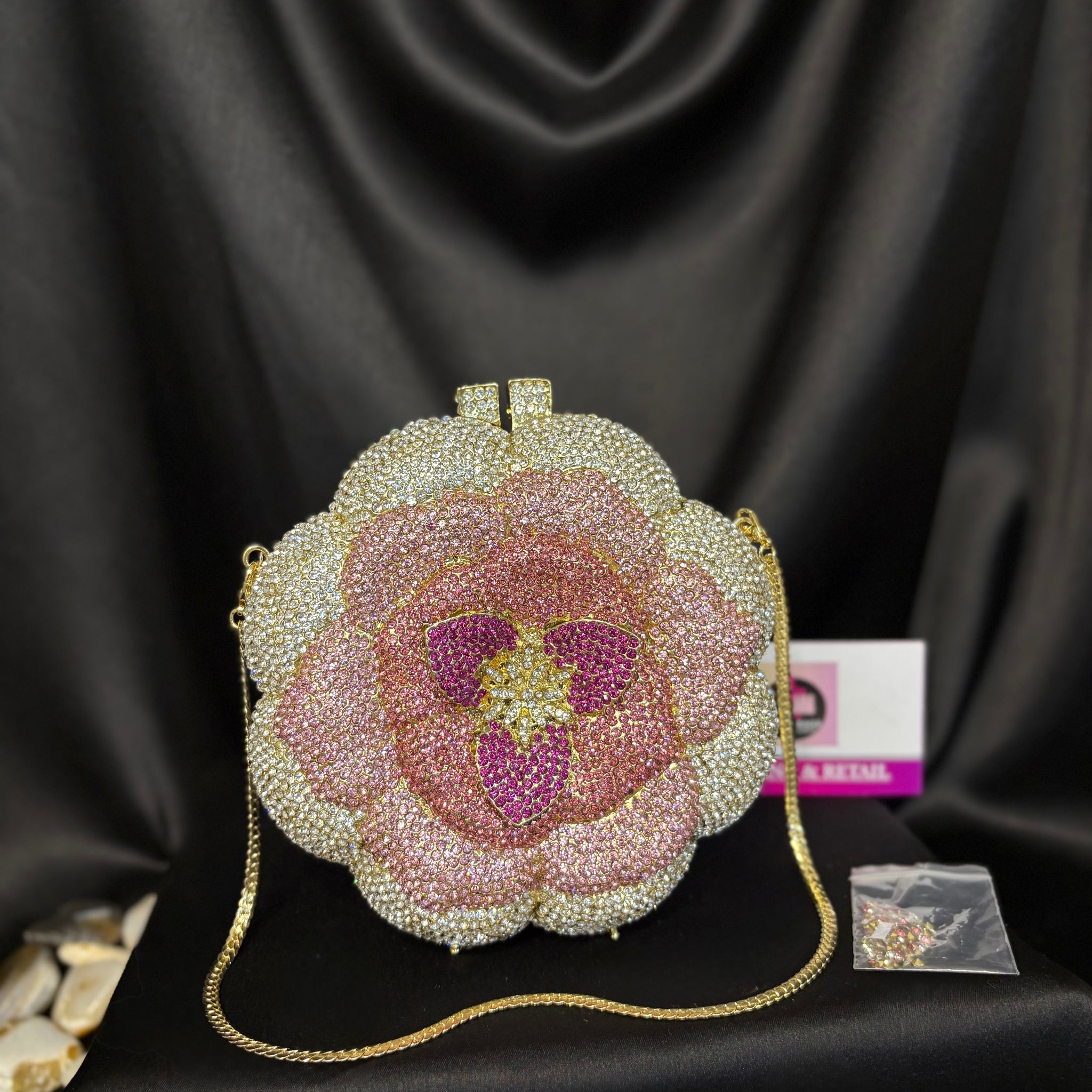 Flower Crystal Clutch