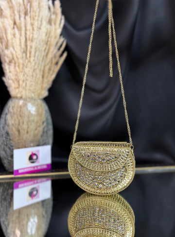 Aarzoo- Kundan Mini Clutch