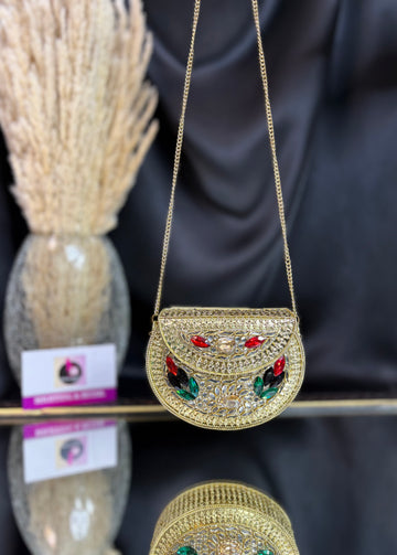 Mehrang- Kundan Mini Clutch