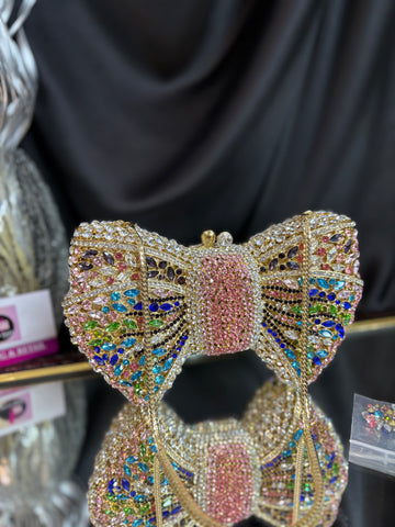 Bow Crystal Clutch