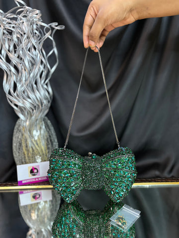 Bow Crystal Clutch