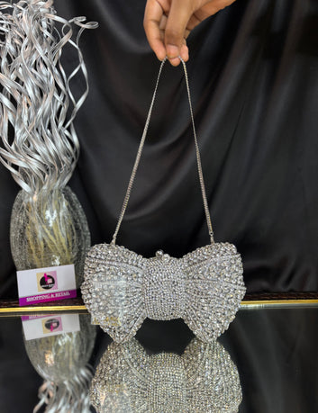 Bow Crystal Clutch