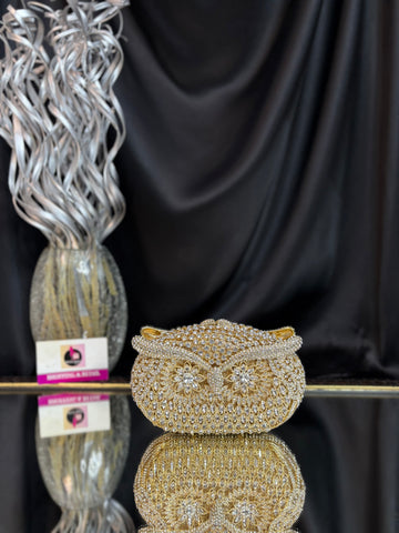 Owl Crystal Clutch