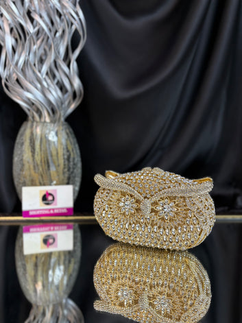 Owl Crystal Clutch