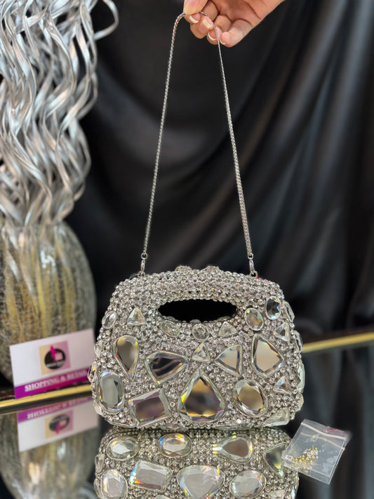 Mirror Crystal Clutch