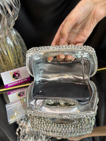 Mirror Crystal Clutch