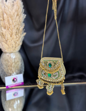 Jhilmil - Mini Kundan Ghungroo Clutch