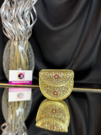 Laila- Kundan Mini Clutch