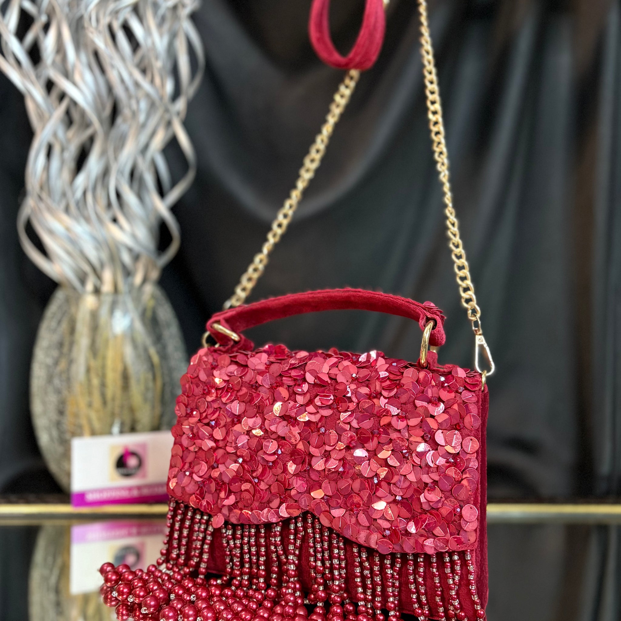 Mehfil Fringe Box Bag