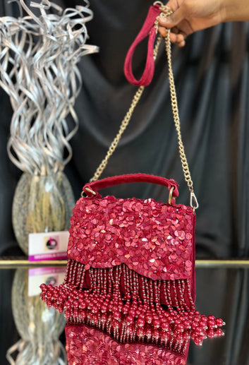 Mehfil Fringe Box Bag