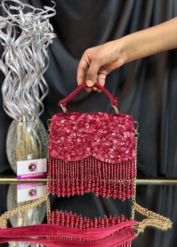Mehfil Fringe Box Bag
