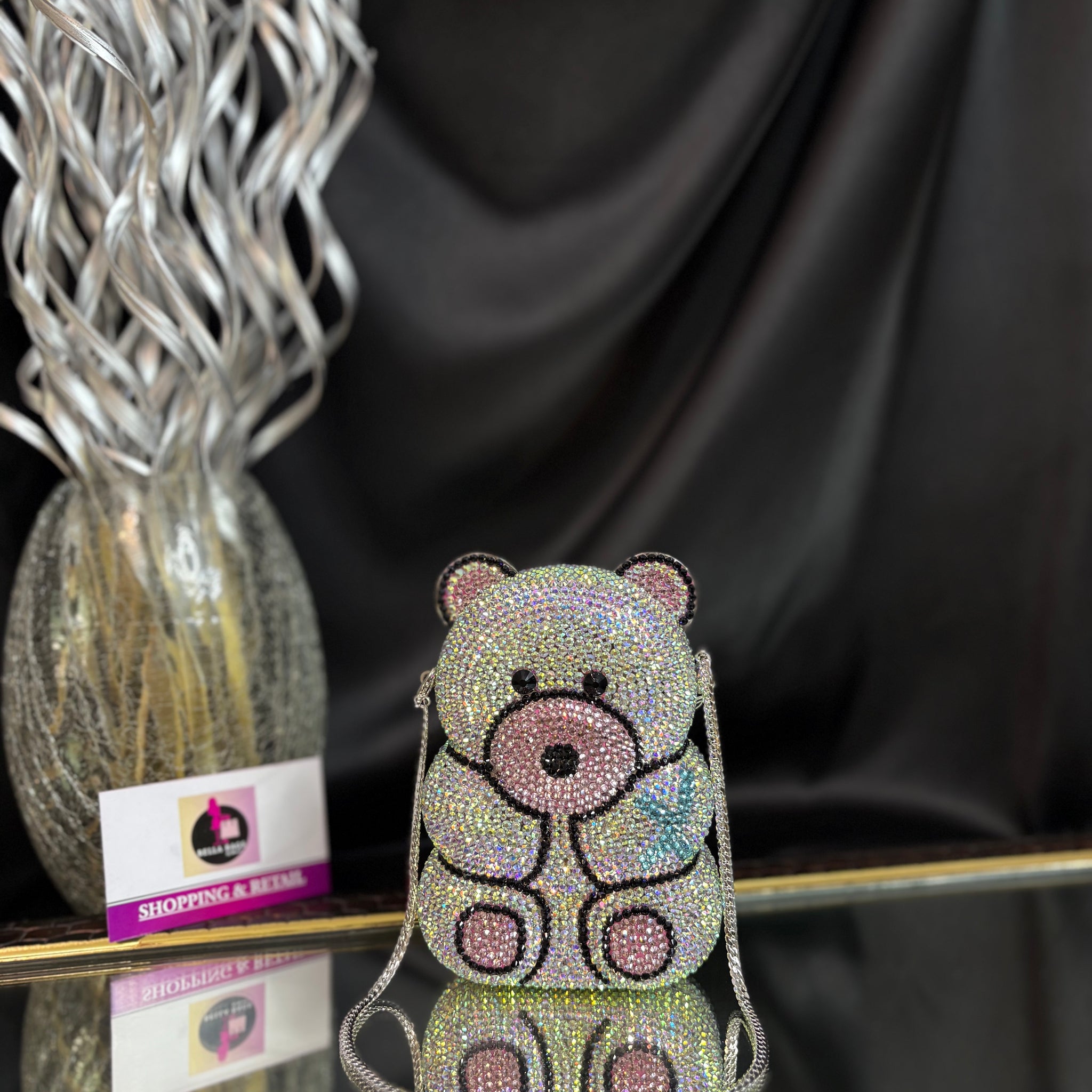 Teddy Crystal Clutch