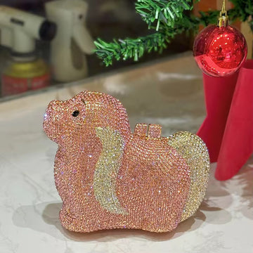 Puppy Crystal Clutch