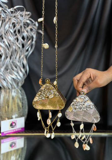 Beintehaa Triangle Diamond Mini Clutch