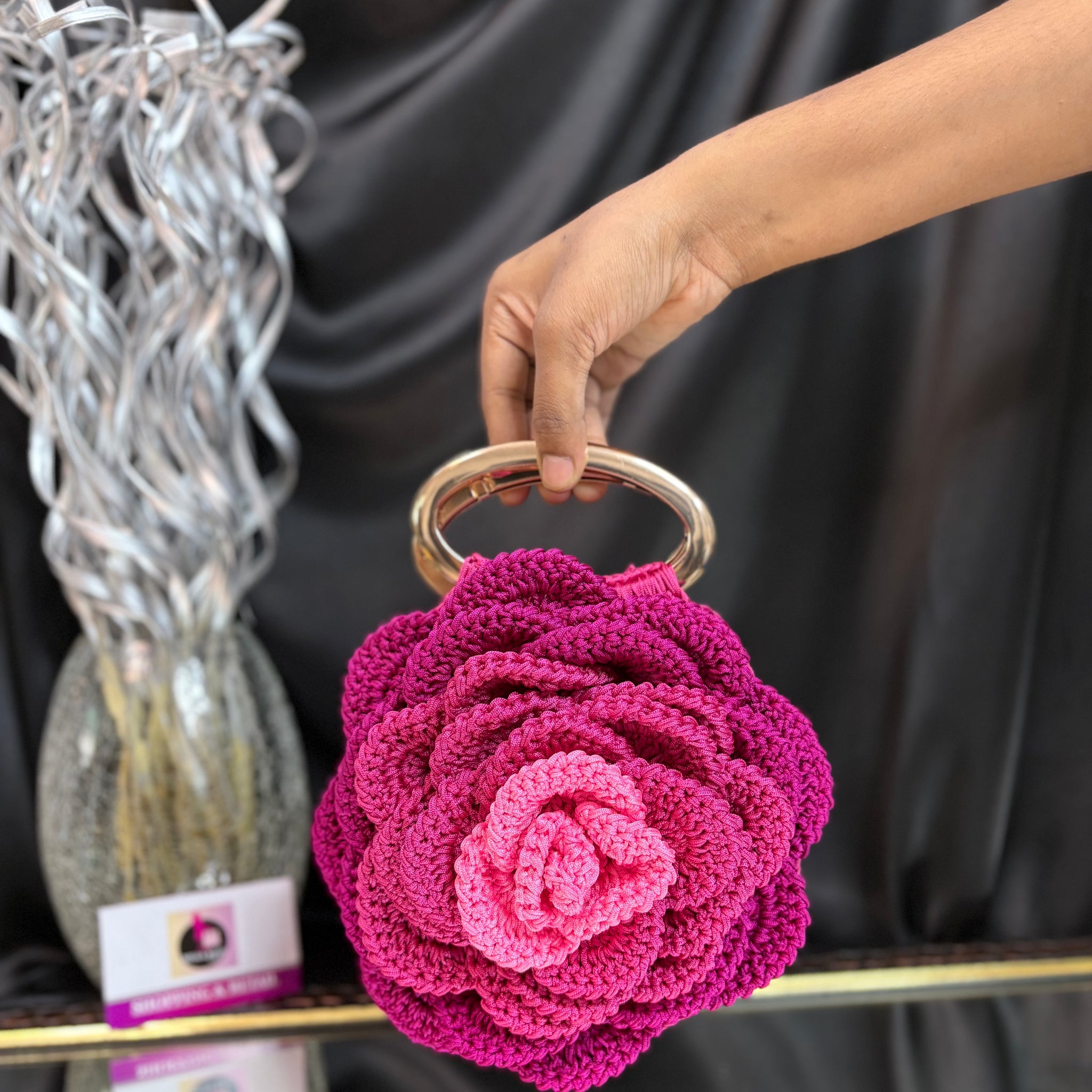 Rose Crochet Bag