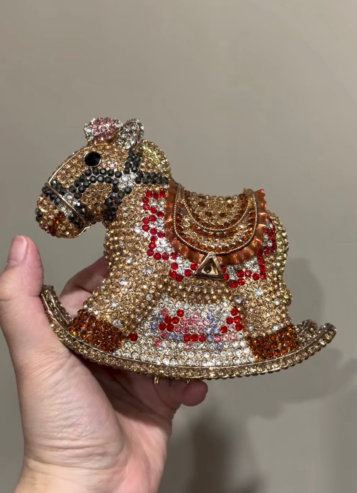 Horse Crystal Clutch - detail view 2