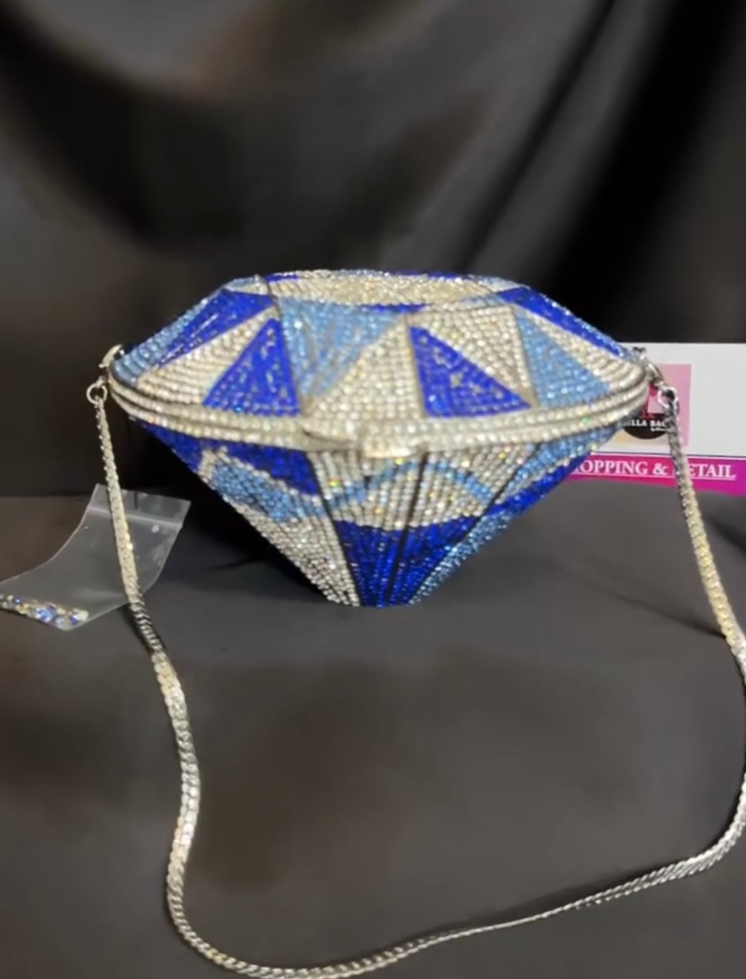 Diamond Crystal Clutch - detail view 1