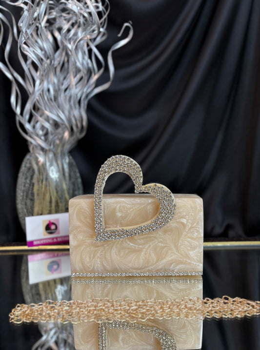 Freya Heart Clutch