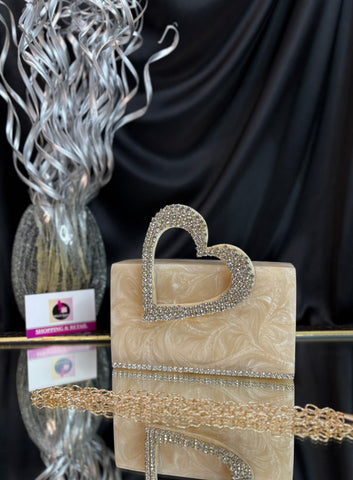 Freya Heart Clutch